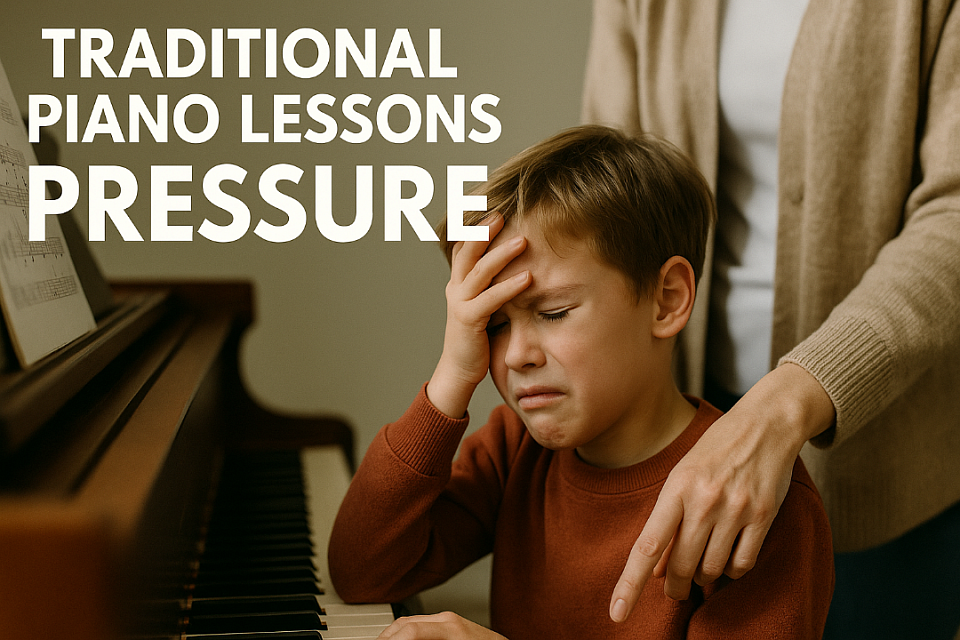 Traditional piano lessons pressured