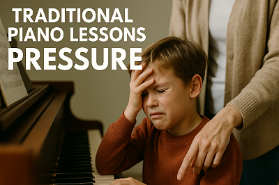Traditional piano lessons pressured