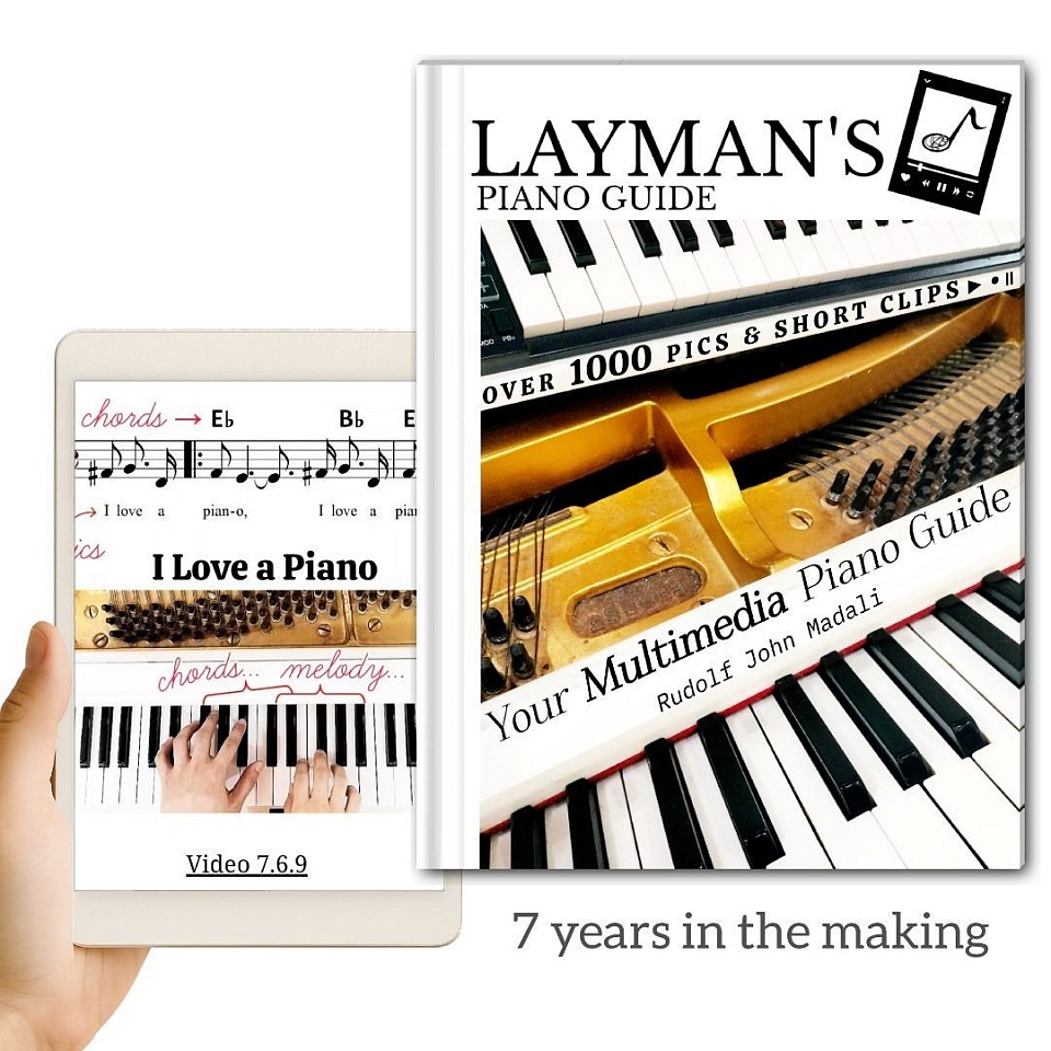 Layman's Piano Guide ebook full version. I love a piano. learn piano online, beginner piano eBook, piano lessons for adults